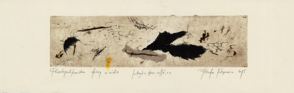 Probability of a hole in the sky | Intaglio chinecolle | 10x25cm | 2015